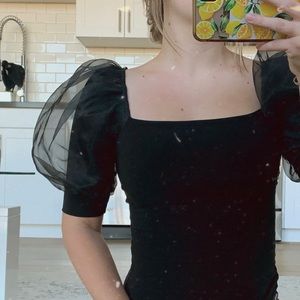 GUESS Puff Sleeve Top